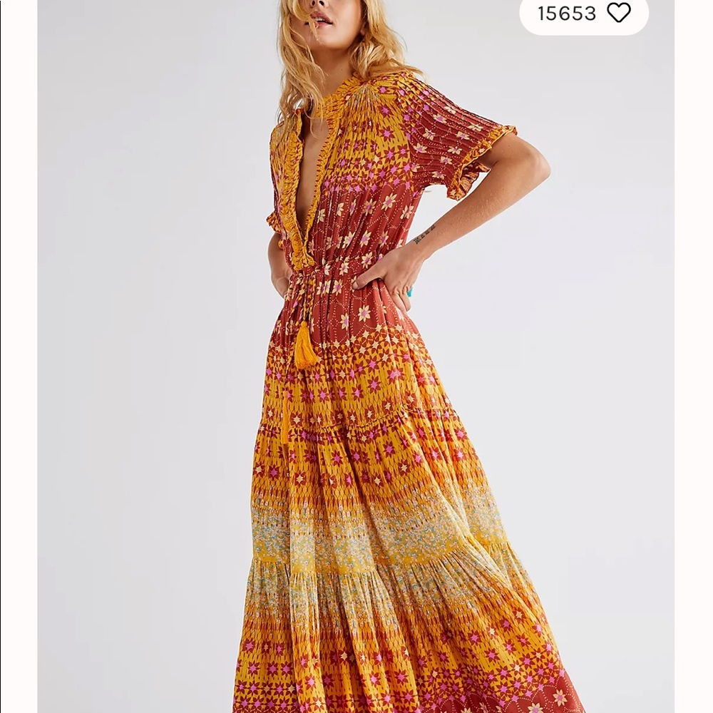 Free People Rare Feelings Maxi Dress. NWT